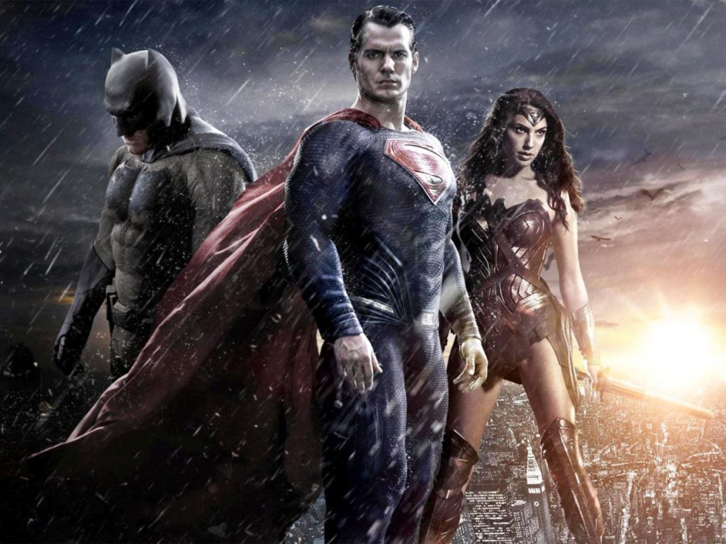 Batman, Superman e Wonder Woman in una scena del film
