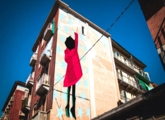 Street art: “Habitat” di Millo sulle facciate dei palazzi di Barriera